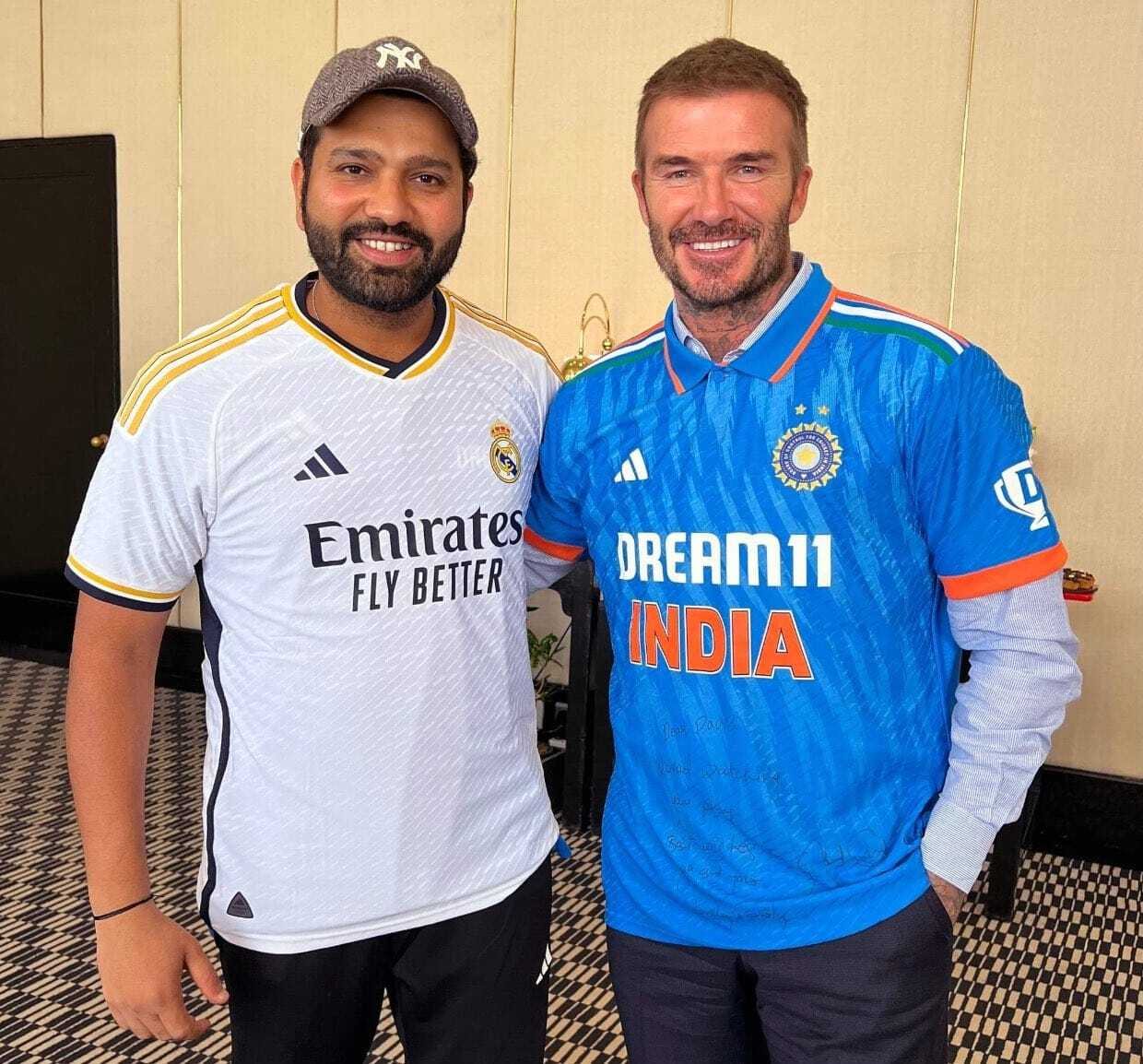David Beckham in the Spotlight, Spotted Meeting Indian Celebrities