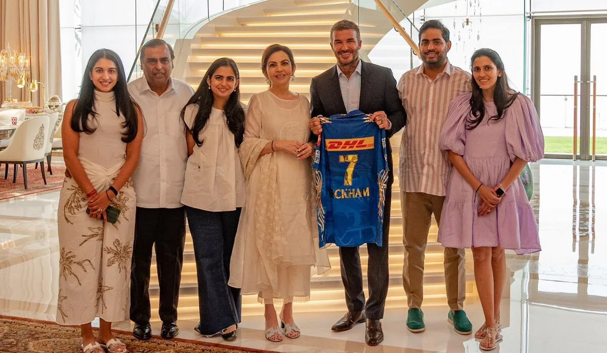 David Beckham in the Spotlight, Spotted Meeting Indian Celebrities