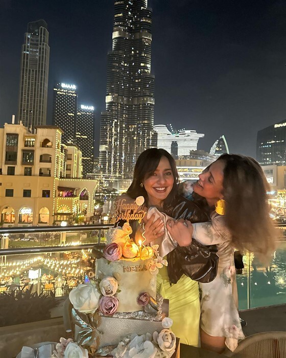 Neha Rings 36th Birthday on Dubai's Beaches with Sister Aisha Sharma