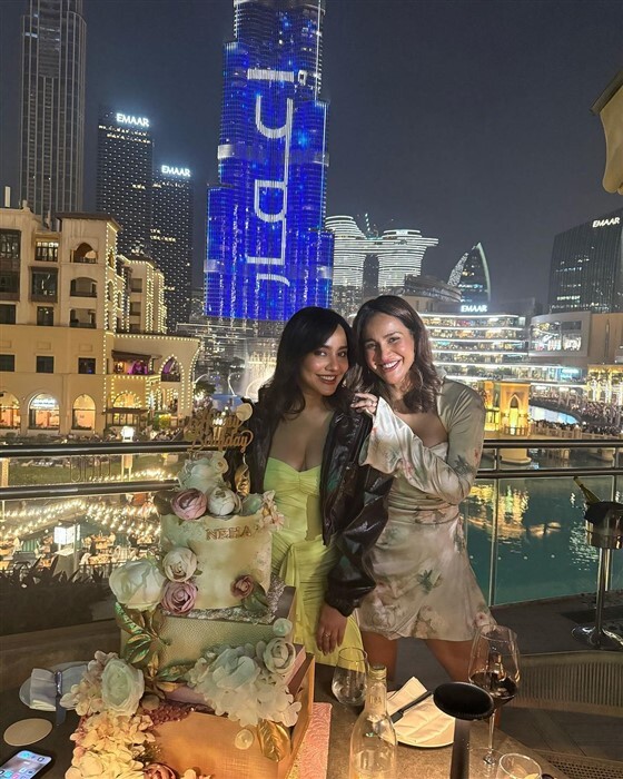 Neha Rings 36th Birthday on Dubai's Beaches with Sister Aisha Sharma