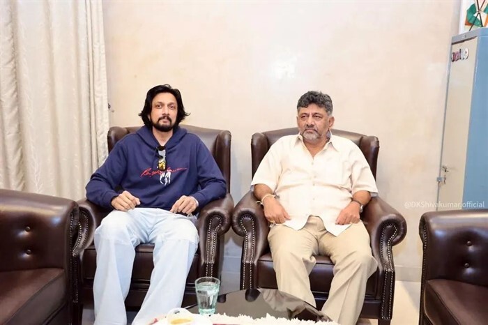 ಉಪ ಮುಖ್ಯಮಂತ್ರಿ ಡಿಕೆ ಶಿವಕುಮಾರ್ ಭೇಟಿಯಾದ ನಟ ಕಿಚ್ಚ ಸುದೀಪ್: ಕಾರಣವೇನು?