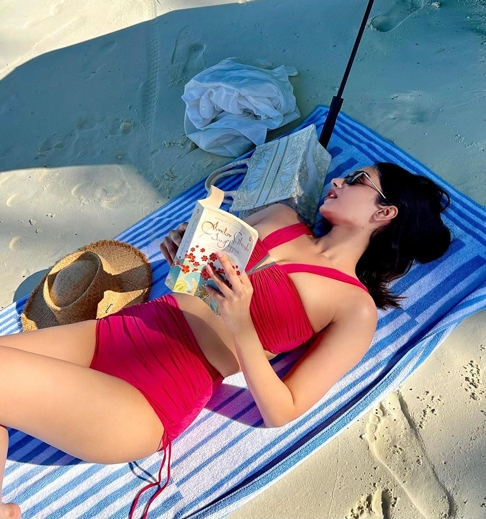 Manushi Chhillar Sizzles in Red Bikini, Soaks Up the Sun on Maldives Beach Getaway
