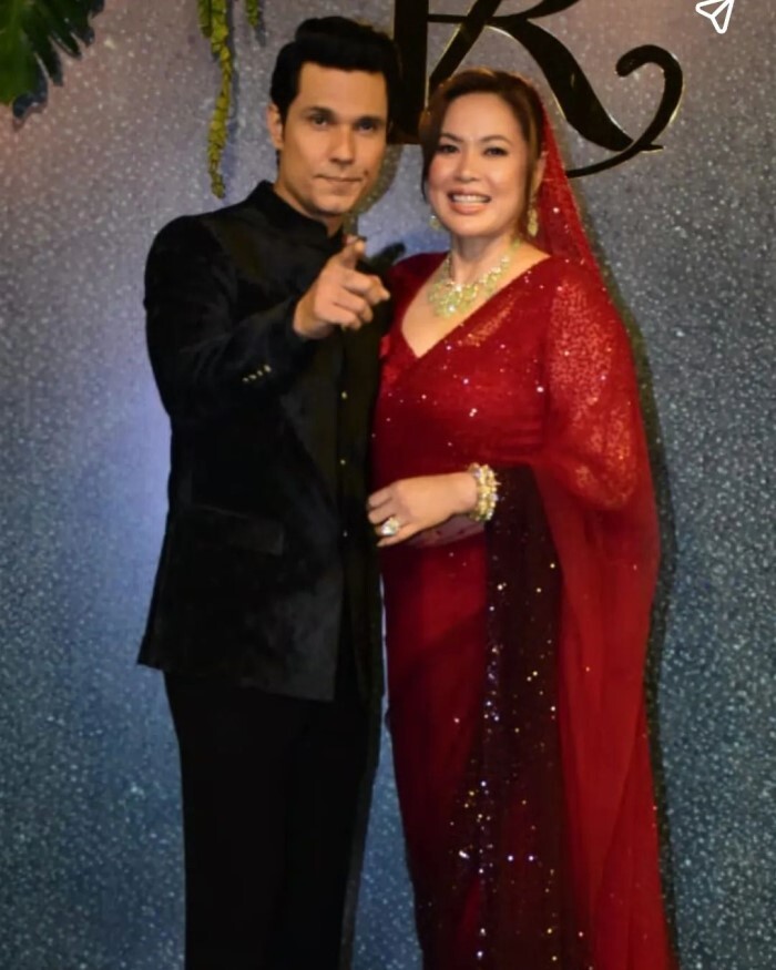 Randeep Hooda और Lin Laishram की हुई ग्रैंड रिसेप्शन पार्टी, सुर्ख लाल जोड़े में बेहद खूबसूरत लगीं नई नवेली दुल्हनिया 