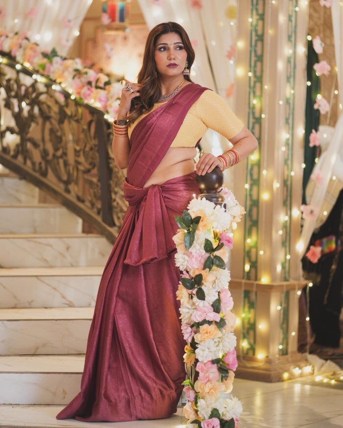Sapna Choudhary का फिर छाया फैन्स पर जादू, साड़ी में इठलाई अदाएं, तस्वीरें देख डोला लोगों का दिल 