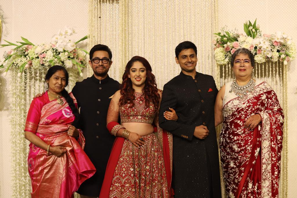 Aamir Khan Daughter Ira-Nupur's Wedding Reception, Couple Arrives With Family