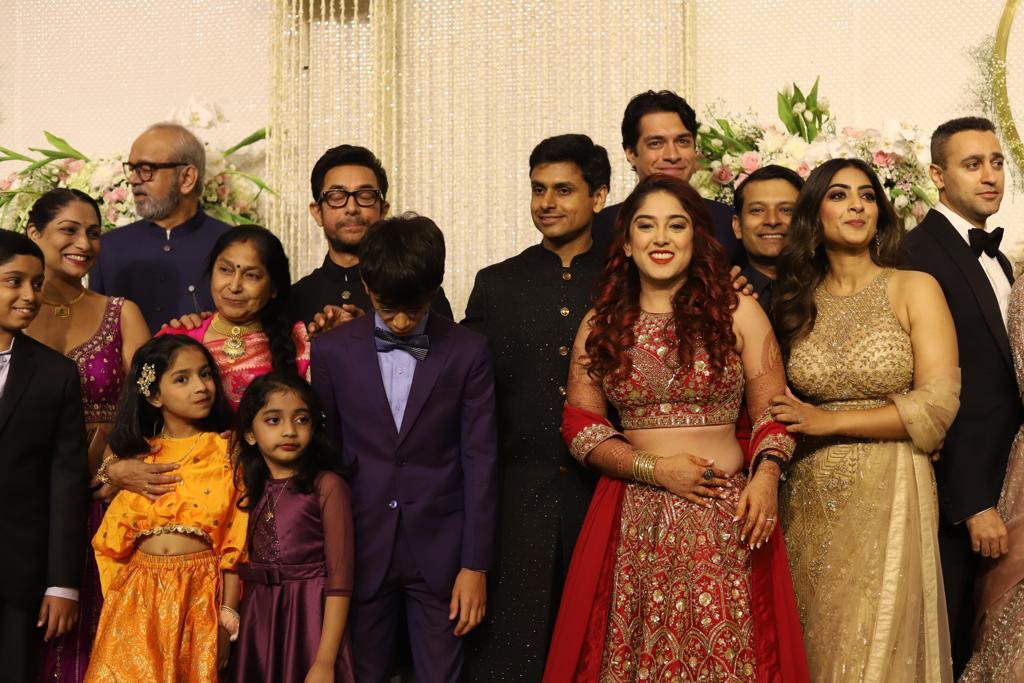 Aamir Khan Daughter Ira-Nupur's Wedding Reception, Couple Arrives With Family