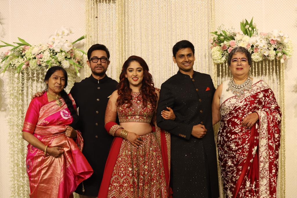 Aamir Khan Daughter Ira-Nupur's Wedding Reception, Couple Arrives With Family