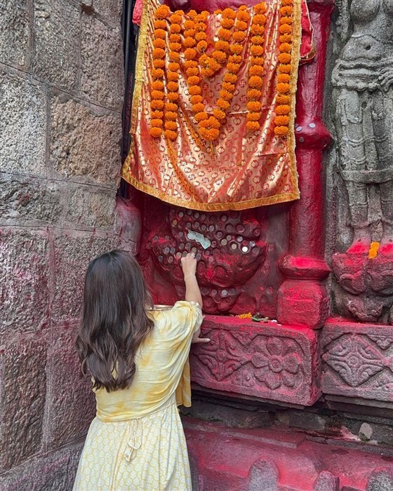 Bhumi Pednekar Shares Serene Moments from Kamakhya Devi Temple Visit with Sister Samiksha