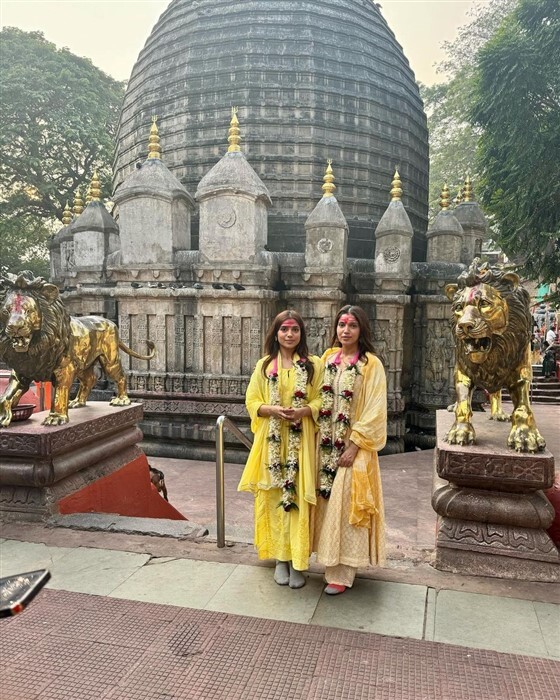 Bhumi Pednekar Shares Serene Moments from Kamakhya Devi Temple Visit with Sister Samiksha