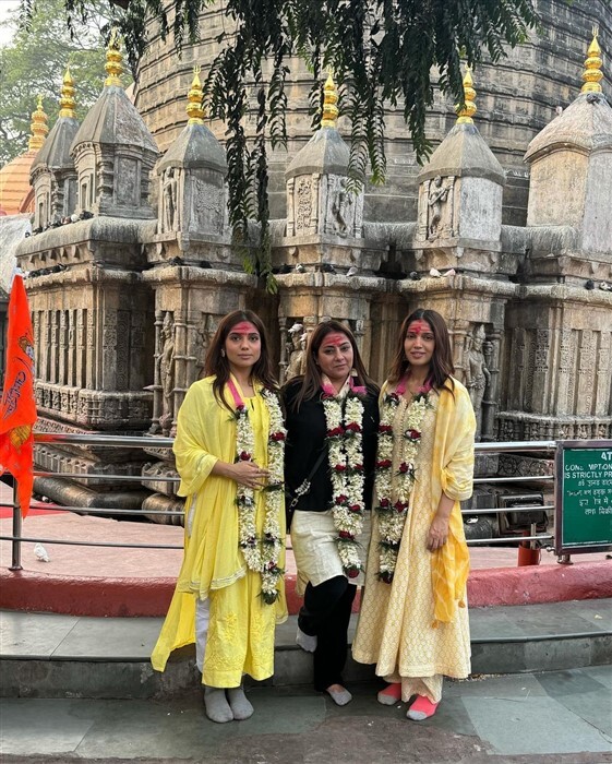 Bhumi Pednekar Shares Serene Moments from Kamakhya Devi Temple Visit with Sister Samiksha