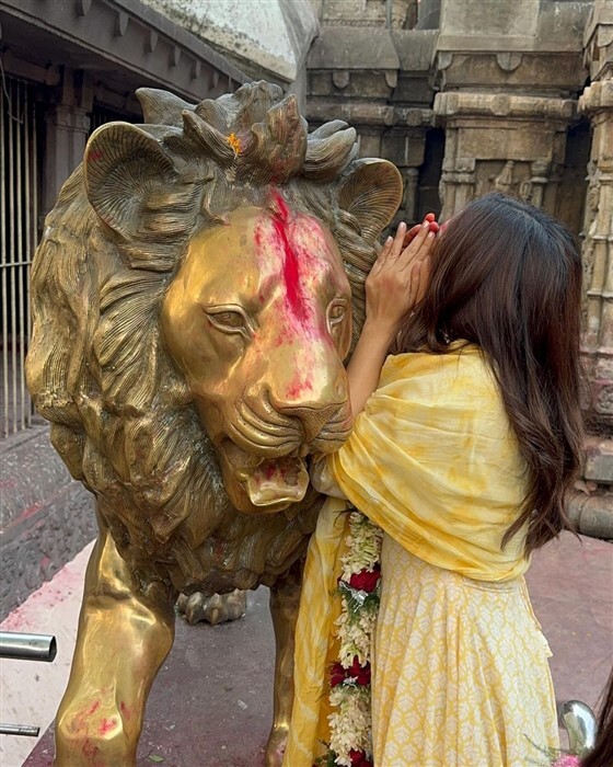 Bhumi Pednekar Shares Serene Moments from Kamakhya Devi Temple Visit with Sister Samiksha