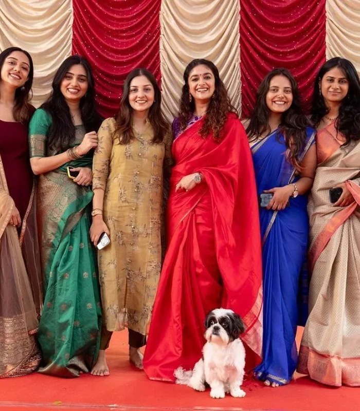  ಕೀರ್ತಿ ಸುರೇಶ್ ಸಂಕ್ರಾಂತಿ ಆಚರಣೆಯ ಕಲರ್‌ಫುಲ್ ಚಿತ್ರಗಳು
