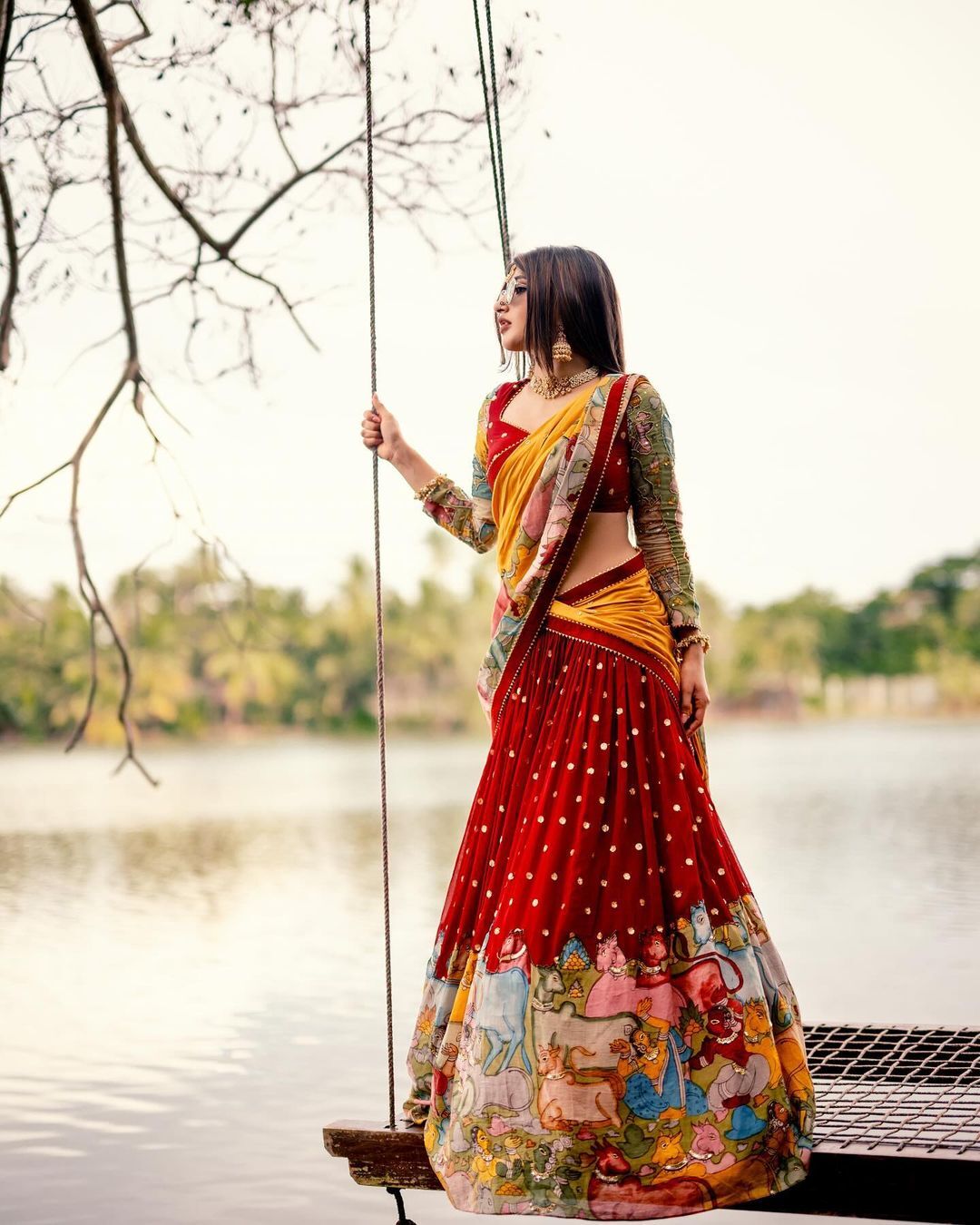 Sreeleela Shines in a Desi Saree Look, Instagram Photoshoot Goes Viral
