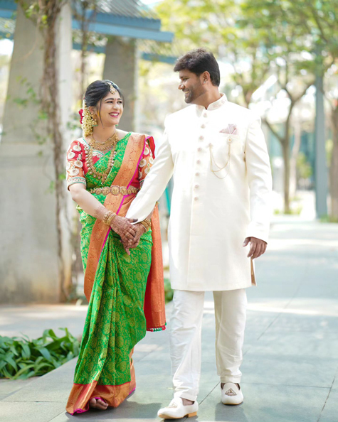 Aditi Prabhudeva looked gorgeous in a Kanjivaram silk saree