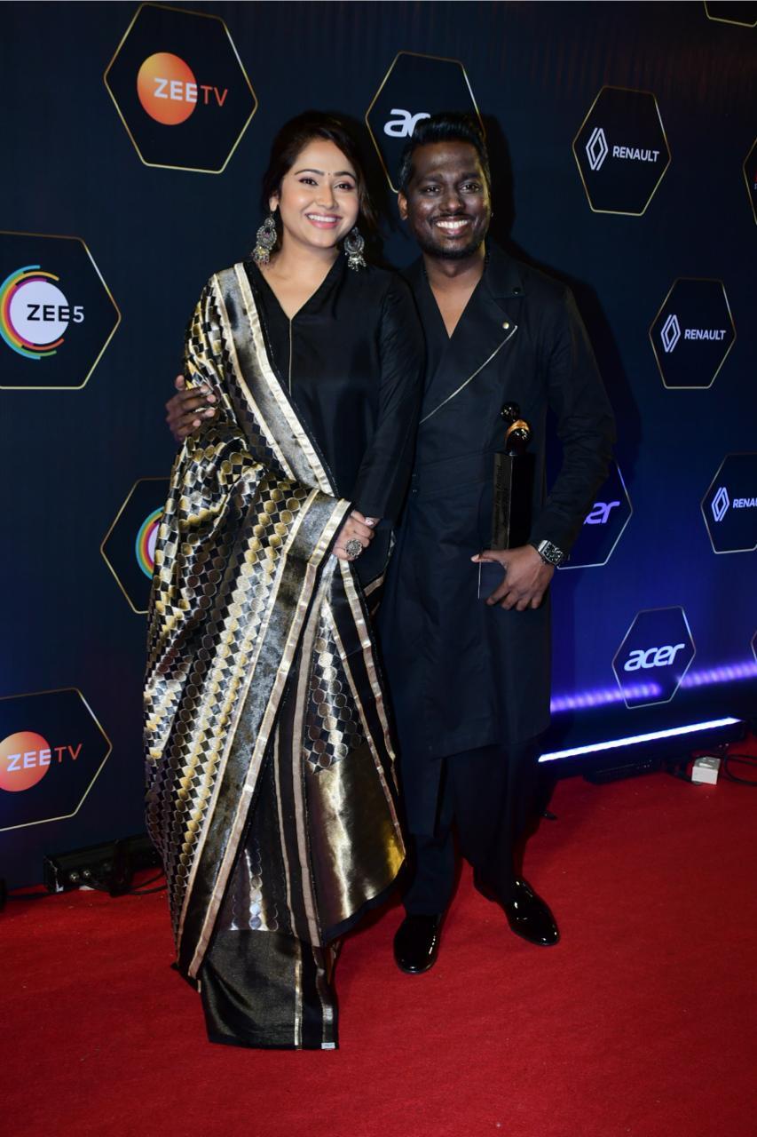 Director Atlee and Priya at Dadasaheb Phalke award