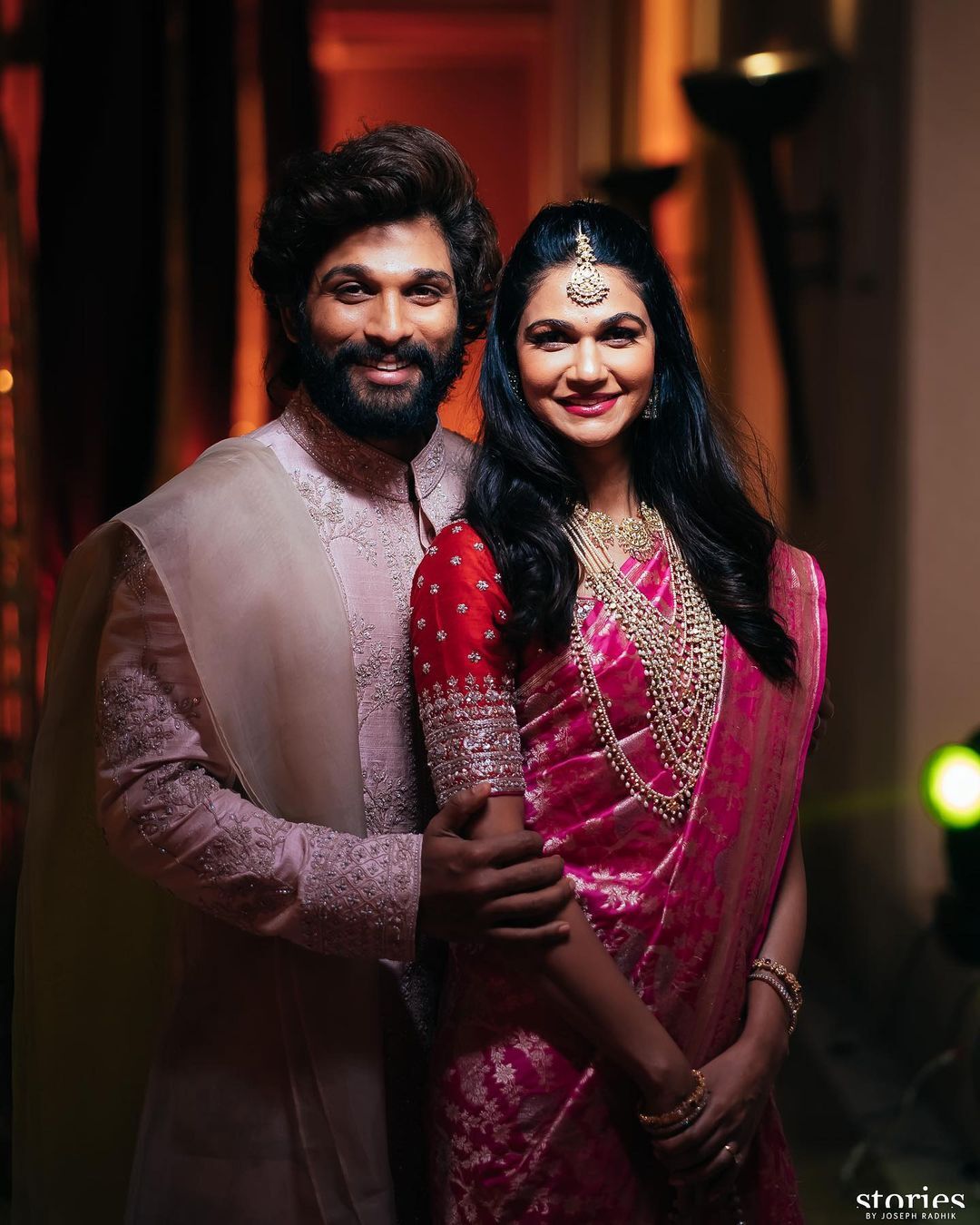 Allu Arjun and Sneha Reddy reminisce about their beautiful love story.