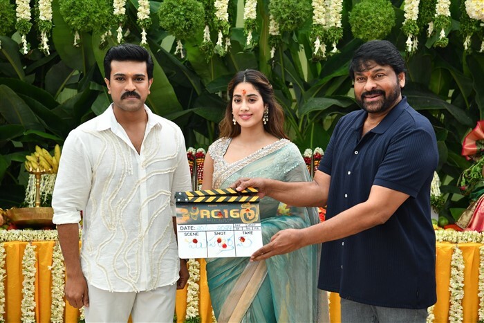 Ram Charan, Janhvi Kapoor, Shivarajkumar's RC16 grand Launched, see pics