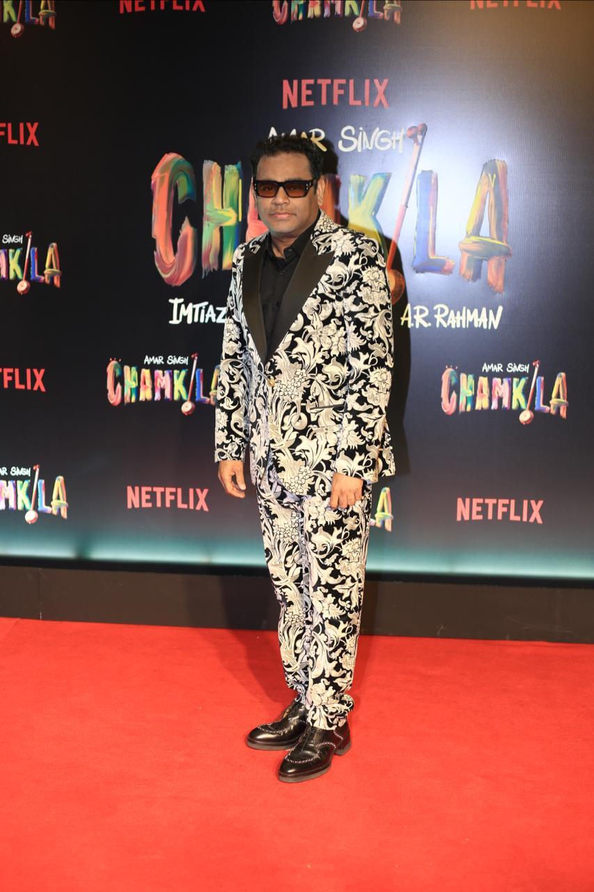 AR Rehman at the special screening of Amar Singh Chamkila.
