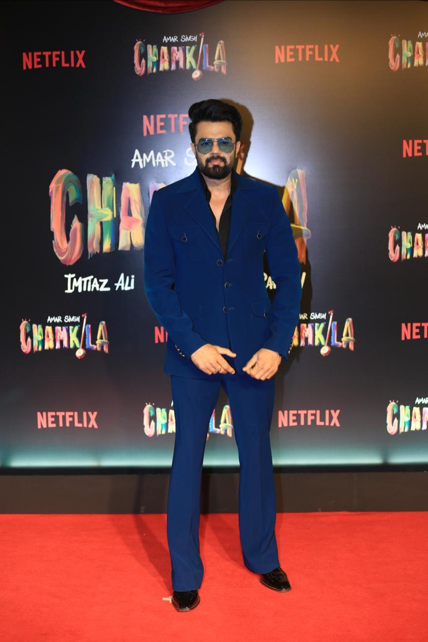 Manish Paul at the special screening of Amar Singh Chamkila.