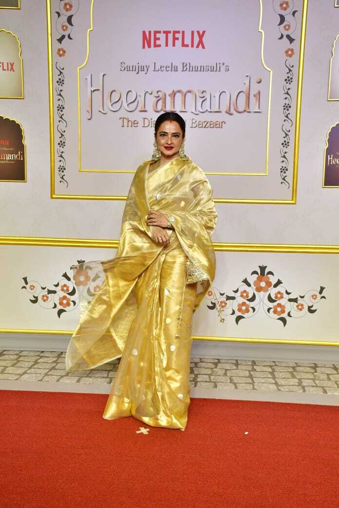 Rekha in her golden girl avatar
