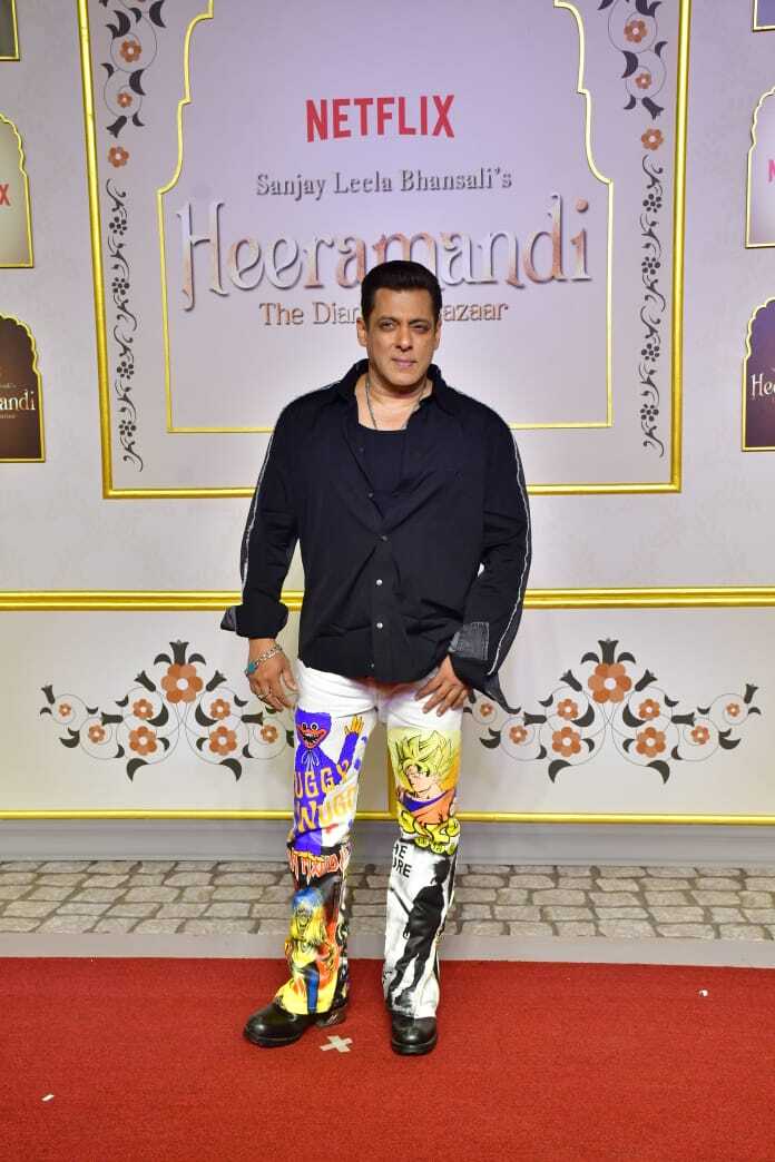 Salman Khan too attended the premiere night of the upcoming web series Heeramandi.