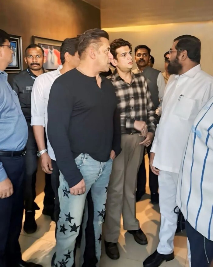Hon. Chief Minister Eknath Ji Shinde with Salman Khan