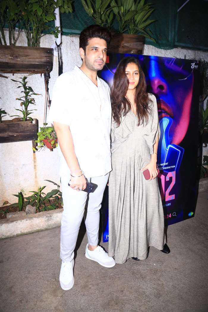 couple Karan Kundra and Tejasswi Prakash at the screening of LSD 2.
