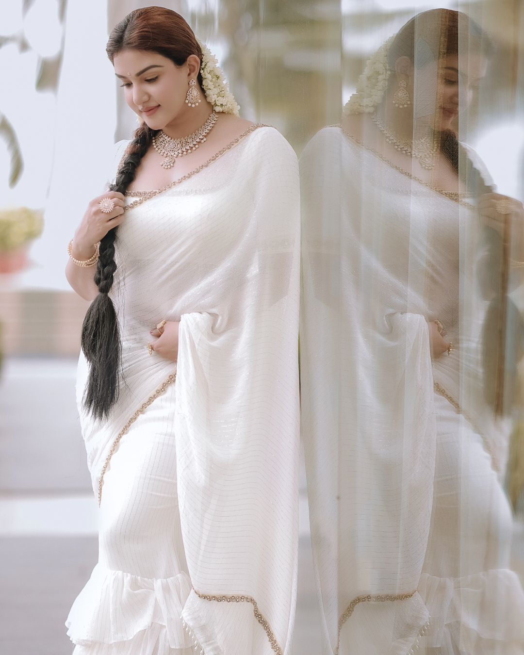 Honey Rose saree photoshoot