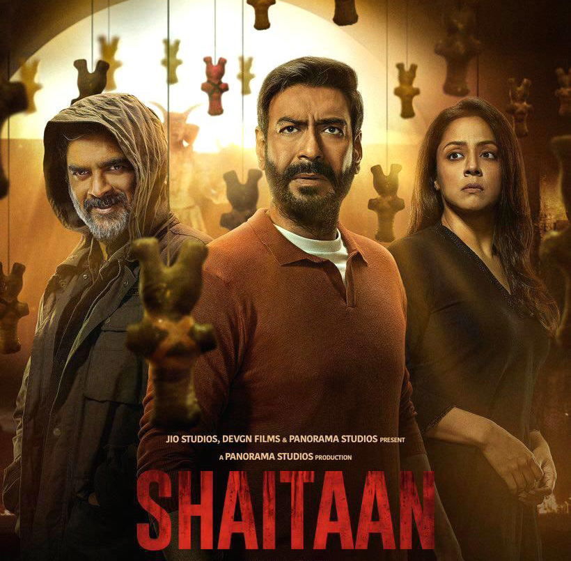 “Shaitaan” is a 2024 Indian Hindi-language supernatural horror thriller film directed by Vikas Bahl and produced by Devgn Films, Jio Studios, and Panorama Studios.