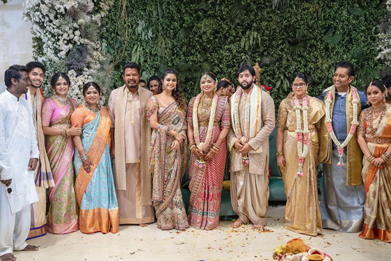 Keerthy Suresh & others at director S. Shankar's daughter's wedding reception bash in Chennai.