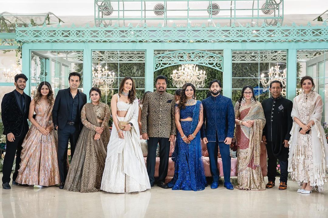 Rakul Preet Singh & others at director S. Shankar's daughter's wedding reception bash in Chennai.