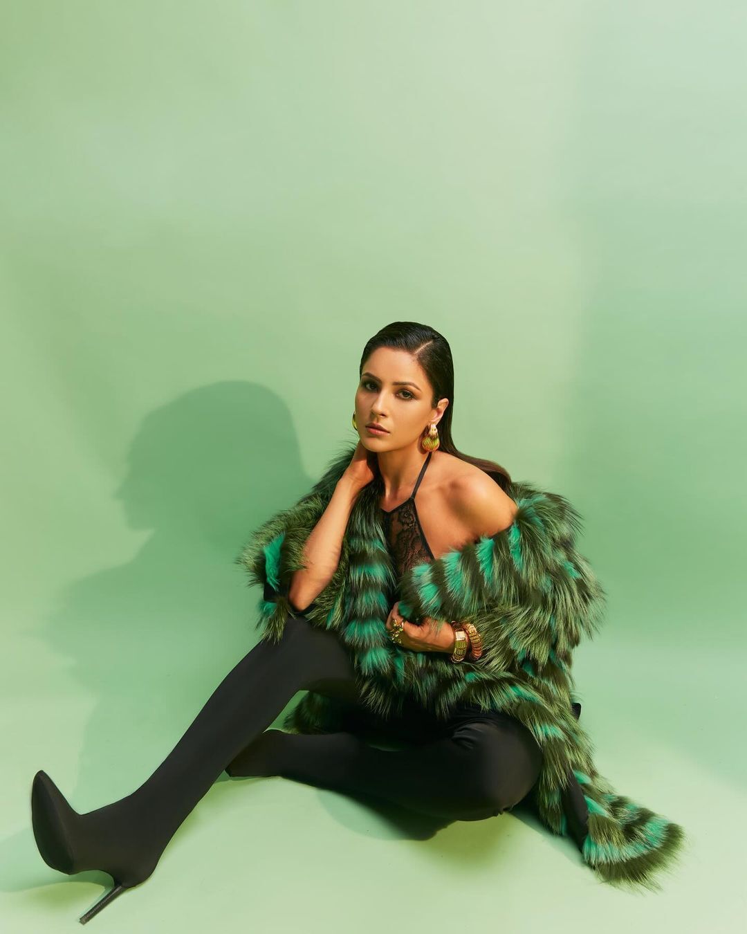 Shehnaaz Gill Elevates Her Ensemble with Chic Heels