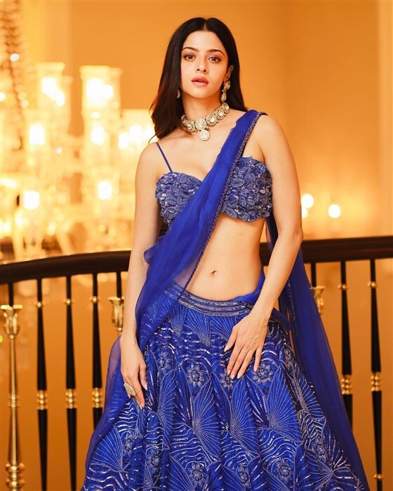 Vedhika looks absolutely stunning in a butterfly inspired Lehenga