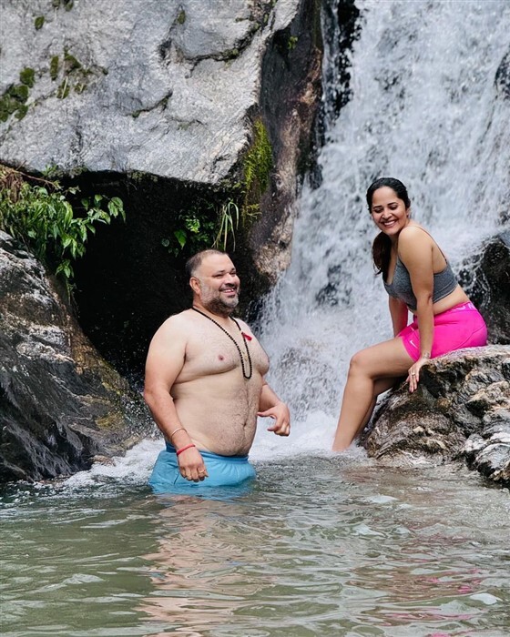 Anasuya Bharadwaj enjoys a vacation with her family