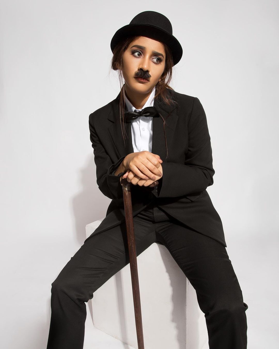 Nabha Natesh Charlie Chaplin photoshoot