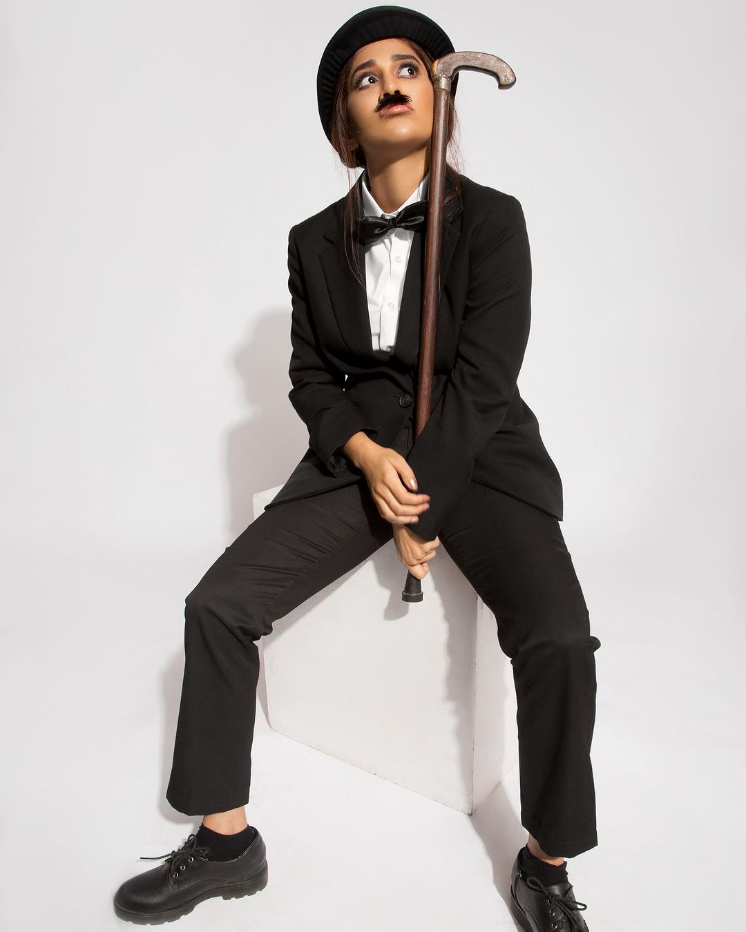 Nabha Natesh Charlie Chaplin photoshoot