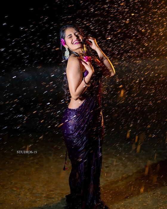 Priyanka Jain rainy photos