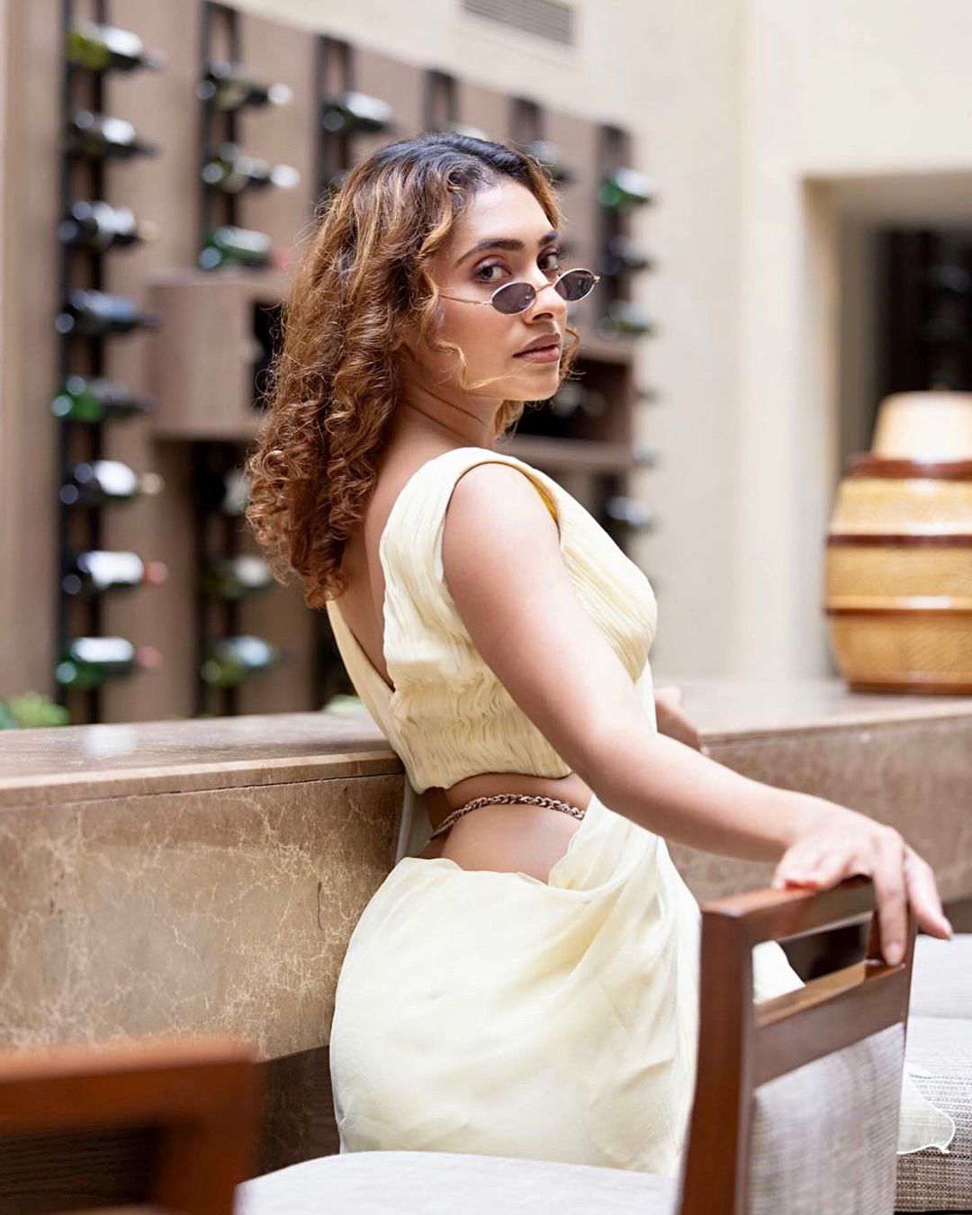 Gnaneshwari kandregula Saree Look