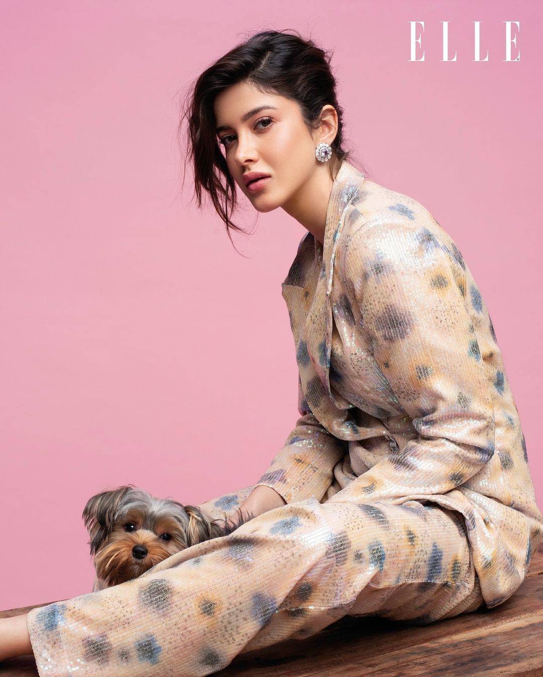 Shanaya Kapoor has recently shared a series of photos from her Elle Magazine cover photoshoot
