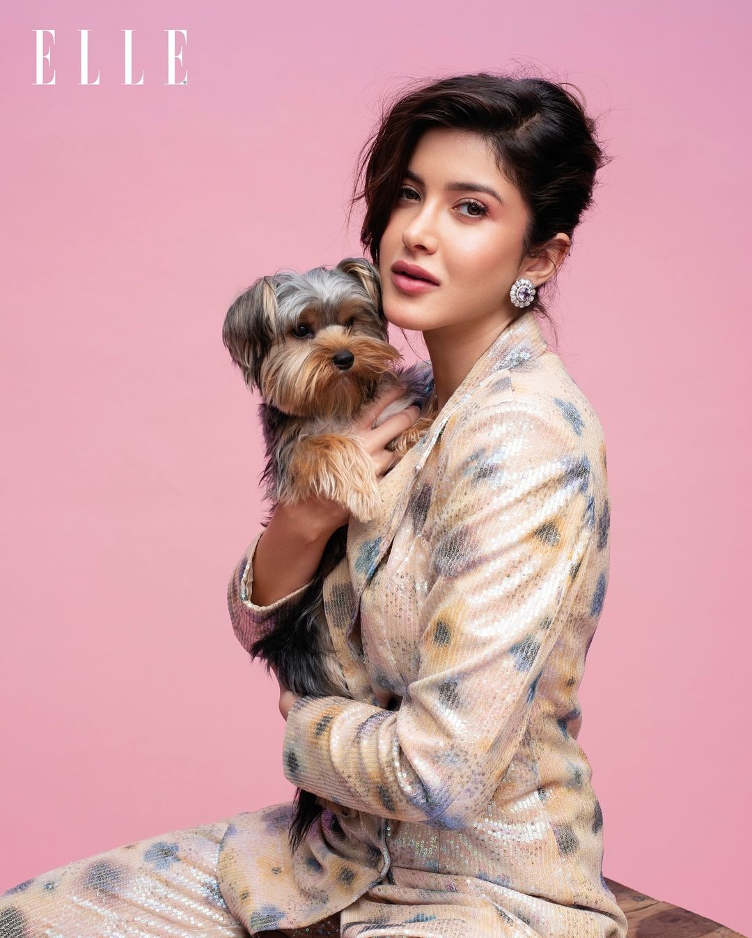Shanaya Kapoor has recently shared a series of photos from her Elle Magazine cover photoshoot