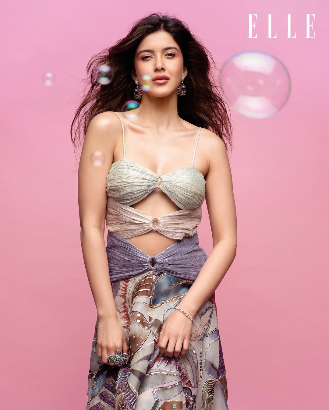 Shanaya Kapoor has recently shared a series of photos from her Elle Magazine cover photoshoot
