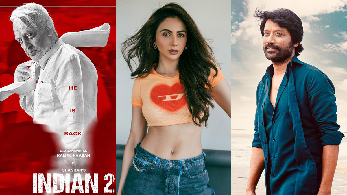 Indian 2 cast Kamal Haasan, the film features Rakul Preet Singh and S.J. Suryah in pivotal roles.