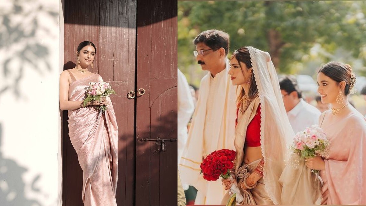 Keerthy Suresh turns maid of honour photos