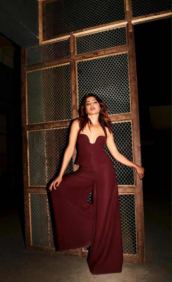 Samantha Ruth Prabhu Captivates in a Bold Maroon Look
