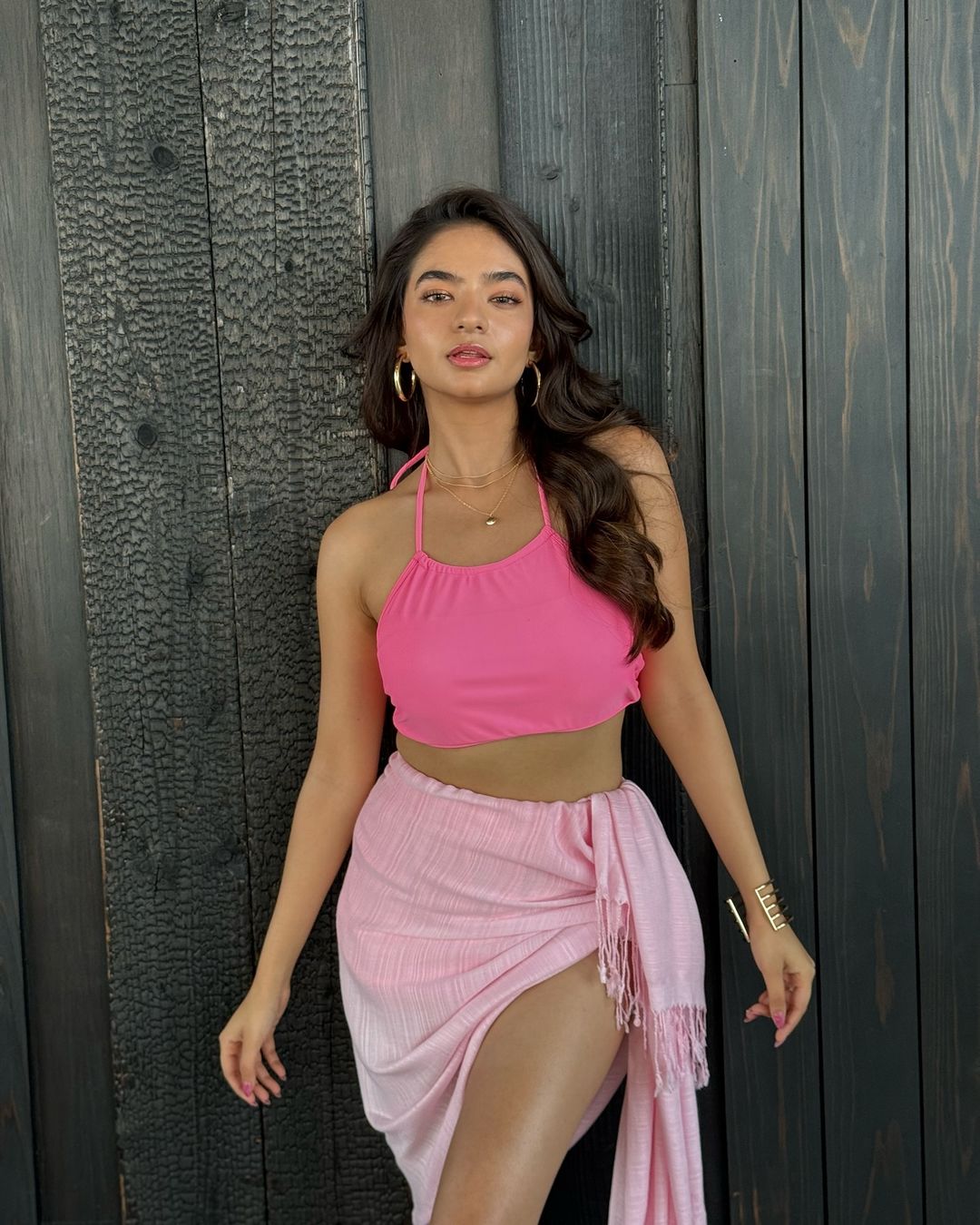 Anushka Sen sizzles in Bangkok with her chic pink bralette look