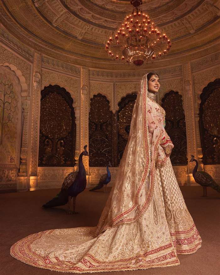 Anant Ambani Radhika Merchant Wedding Bridal Look Wears Traditional Red White Lehenga