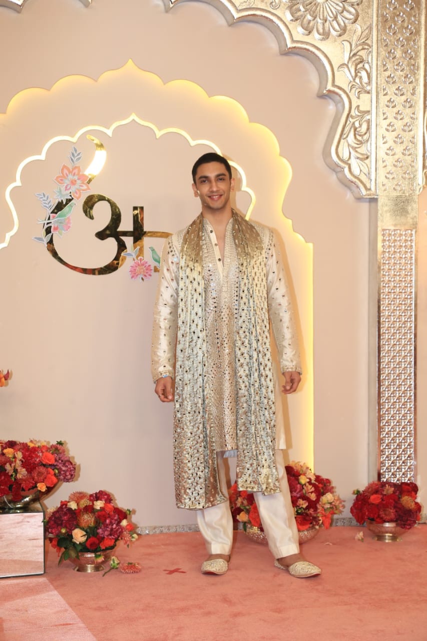 Vedang Raina at Anant Ambani and Radhika Merchant's wedding ceremony.