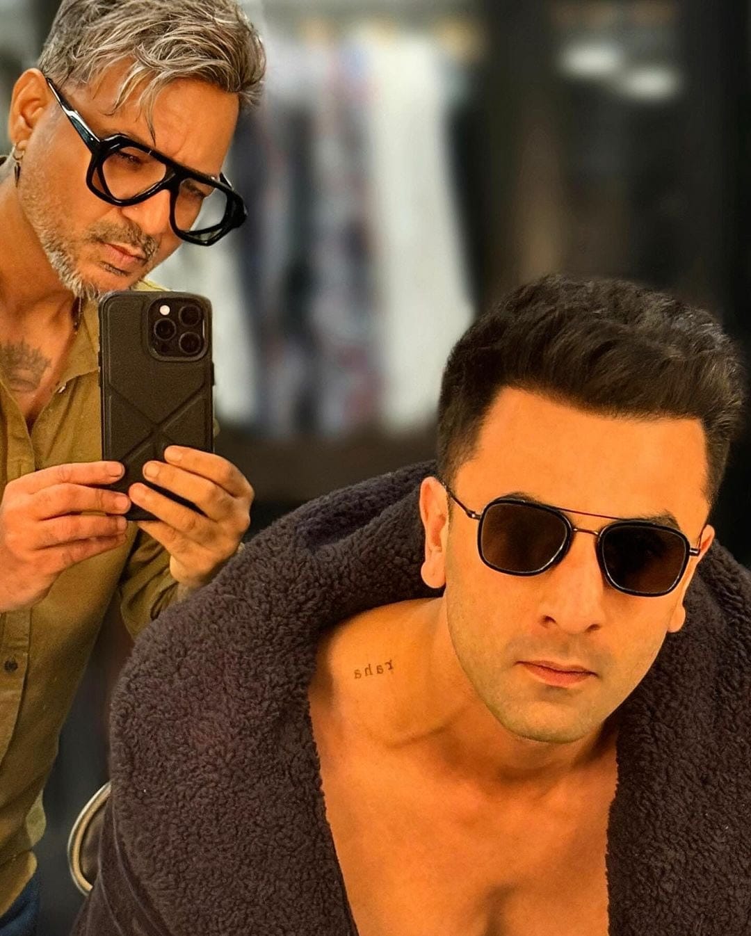 Ranbir inked on his shoulder  ‘Raha’