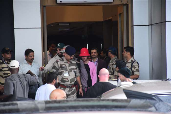 Justin Bieber Arrives In Mumbai,