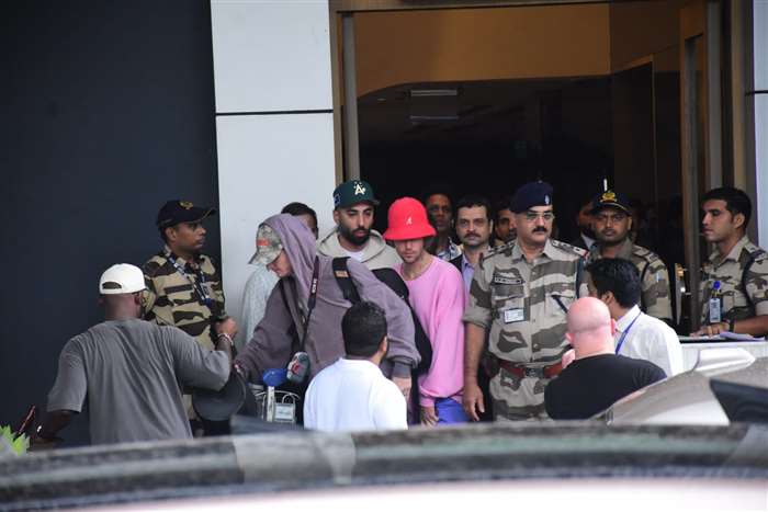 Justin Bieber Arrives In Mumbai,